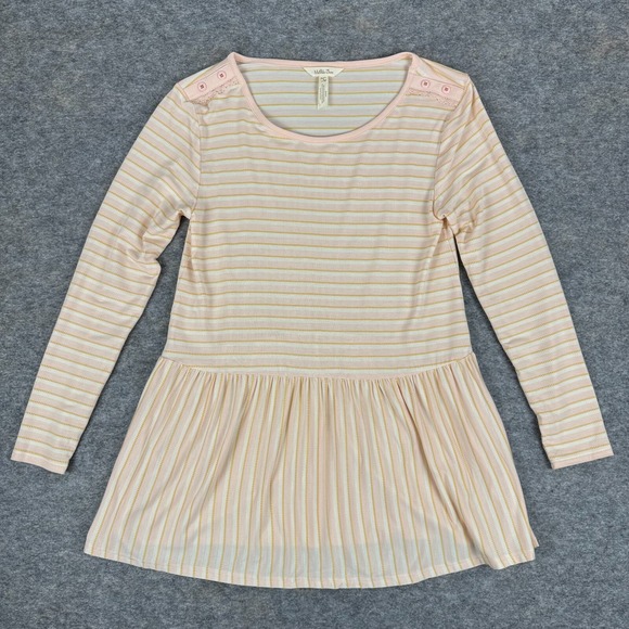 Matilda Jane Tops - Matilda Jane Dream Chasers True Friend Top Striped Peach Womens Small S